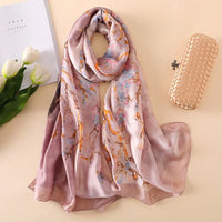 180*90cm New style female Autumn winter Fashion silk scarves lady large shawl beach wraps foulard pareo bandanna muffler women