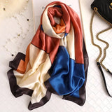 180*90cm New style female Autumn winter Fashion silk scarves lady large shawl beach wraps foulard pareo bandanna muffler women