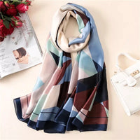 180*90cm New style female Autumn winter Fashion silk scarves lady large shawl beach wraps foulard pareo bandanna muffler women