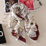 180*90cm New style female Autumn winter Fashion silk scarves lady large shawl beach wraps foulard pareo bandanna muffler women