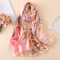 180*90cm New style female Autumn winter Fashion silk scarves lady large shawl beach wraps foulard pareo bandanna muffler women