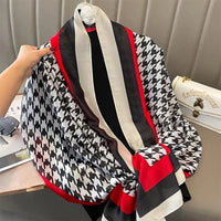 180X90CM Luxury Brand Fashion Summer Women Soft Silk Scarves Female Shawl Foulard Ladies Muffler Beach Wrap Bandanna Pareo beach