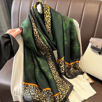 180X90CM Luxury Brand Fashion Summer Women Soft Silk Scarves Female Shawl Foulard Ladies Muffler Beach Wrap Bandanna Pareo beach