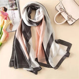 180X90CM Luxury Brand Fashion Summer Women Soft Silk Scarves Female Shawl Foulard Ladies Muffler Beach Wrap Bandanna Pareo beach