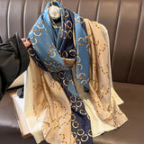 180X90CM Luxury Brand Fashion Summer Women Soft Silk Scarves Female Shawl Foulard Ladies Muffler Beach Wrap Bandanna Pareo beach