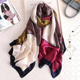 180X90CM Luxury Brand Fashion Summer Women Soft Silk Scarves Female Shawl Foulard Ladies Muffler Beach Wrap Bandanna Pareo beach