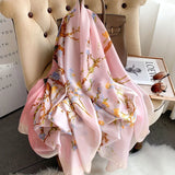 180X90CM Luxury Brand Fashion Summer Women Soft Silk Scarves Female Shawl Foulard Ladies Muffler Beach Wrap Bandanna Pareo beach