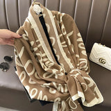 180X90cm Fashion Spring and Autumn Scarf Women's Cotton and Linen Dual-purpose All-match Thin Winter Silk Scarf Long Gauze Scarf