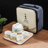 19 Styles Chinese Kung Fu Tea set Travel Tea set Ceramic Portable Tea set Teapot Tea Maker Infuser Teacup Cup for Tea