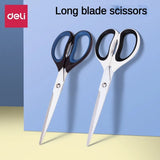 1PC Deli Anti Stick Anti Rust Scissors Office And Home Scissors Stainless Steel Tailoring Scissors Solid And Durable Alloy