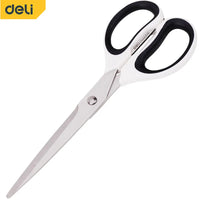 1PC Deli Anti Stick Anti Rust Scissors Office And Home Scissors Stainless Steel Tailoring Scissors Solid And Durable Alloy