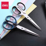 1PC Deli Anti Stick Anti Rust Scissors Office And Home Scissors Stainless Steel Tailoring Scissors Solid And Durable Alloy