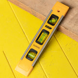 1PC Level Ruler High Precision Strong Magnetic 3 Bubble Level Meter Mini Inclinometer Level Measuring Instrument Household Tools