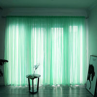 1PC Voile Window Curtain Solid Color Grape Purple High Quality Simple Curtains Modern Generous Beautiful Exquisite Curtain