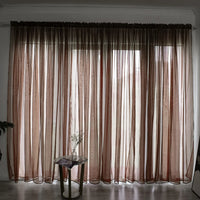 1PC Voile Window Curtain Solid Color Grape Purple High Quality Simple Curtains Modern Generous Beautiful Exquisite Curtain