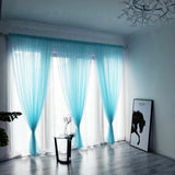 1PC Voile Window Curtain Solid Color Grape Purple High Quality Simple Curtains Modern Generous Beautiful Exquisite Curtain