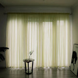 1PC Voile Window Curtain Solid Color Grape Purple High Quality Simple Curtains Modern Generous Beautiful Exquisite Curtain