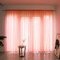 1PC Voile Window Curtain Solid Color Grape Purple High Quality Simple Curtains Modern Generous Beautiful Exquisite Curtain