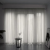 1PC Voile Window Curtain Solid Color Grape Purple High Quality Simple Curtains Modern Generous Beautiful Exquisite Curtain