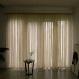 1PC Voile Window Curtain Solid Color Grape Purple High Quality Simple Curtains Modern Generous Beautiful Exquisite Curtain