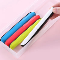 1PCS DELI mini portable scissors 0600 creative folding pen-shaped round head art children stationery scissors