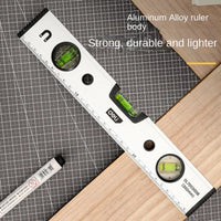 1Pcs 300/400/500/600mm High Precision Strong Magnetic Spirit Level Digital Inclinometer Protractor Adjustable Angle Level Rulers