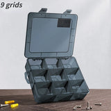 1Pcs Multi-lattice Slots Tool Case Storage Boxes Adjustable Transparent Tool Box Screw Craft Jewelry Accessories Organizer Box