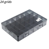 1Pcs Multi-lattice Slots Tool Case Storage Boxes Adjustable Transparent Tool Box Screw Craft Jewelry Accessories Organizer Box