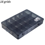 1Pcs Multi-lattice Slots Tool Case Storage Boxes Adjustable Transparent Tool Box Screw Craft Jewelry Accessories Organizer Box