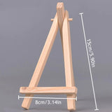 AOOKMIYA 1pc Natural Wood Mini Easel Frame Tripod Display Meeting Wedding Table Number Name Card Stand Holder Children Painting Crafts