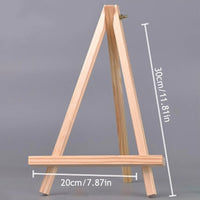 AOOKMIYA 1pc Natural Wood Mini Easel Frame Tripod Display Meeting Wedding Table Number Name Card Stand Holder Children Painting Crafts