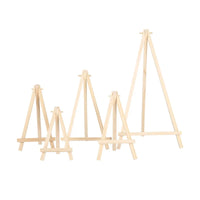 AOOKMIYA 1pc Natural Wood Mini Easel Frame Tripod Display Meeting Wedding Table Number Name Card Stand Holder Children Painting Crafts