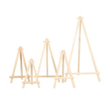 AOOKMIYA 1pc Natural Wood Mini Easel Frame Tripod Display Meeting Wedding Table Number Name Card Stand Holder Children Painting Crafts