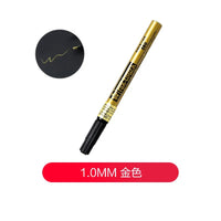 1pc Sakura Pen-Touch Paint Marker Gold, Silver,Copper 0.7mm 1mm 2mm Waterproof Low Odor Xylene-Free Permanent On Most Surfaces