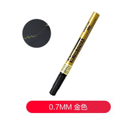 1pc Sakura Pen-Touch Paint Marker Gold, Silver,Copper 0.7mm 1mm 2mm Waterproof Low Odor Xylene-Free Permanent On Most Surfaces