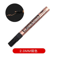 1pc Sakura Pen-Touch Paint Marker Gold, Silver,Copper 0.7mm 1mm 2mm Waterproof Low Odor Xylene-Free Permanent On Most Surfaces