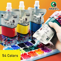 1pc maries 100ml 54 cores geléia gouache saco de pintura recarga não-tóxico portátil para pintura arte suprimentos