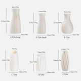 1pcs Enchanting Crescent Moon Vase Creative Design Ornaments Simple Plastic White Eco-Friendly  Vase Home Decoration New