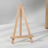 AOOKMIYA 1pcs Natural Wood Mini Easel Frame Tripod Display Meeting Wedding Table Name Card Stand Display Holder Children Painting Craft