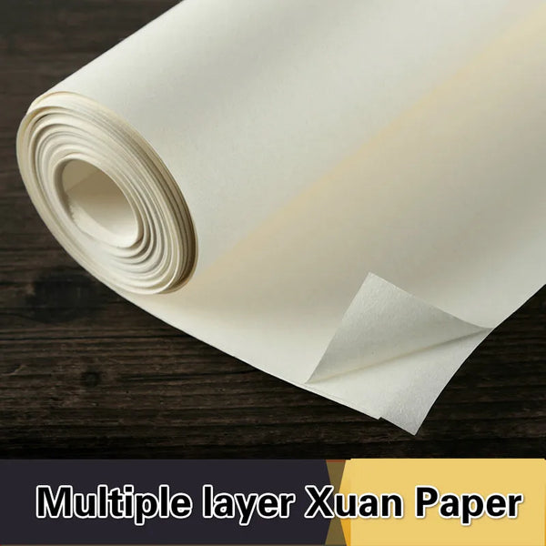 2/3 Layers Xuan Paper for Calligraphy Landscape Painting 10sheets Multiple Layer Chinese Raw Xuan Paper Calligraphy Paper