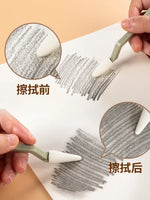 2 Art Sketch Wipe Knife +20pcs Washable Brush Sponge Highlight Artist Correction Detail Eraser Pen Sketch Clean Tools Drawing