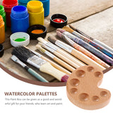 AOOKMIYA  2 Pcs Palette Watercolor Palettes Lid Blenders Wood Paint Trays Paints Oil Wooden Painting