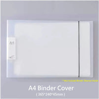 2-Ring Binder A4 Landscape Paper Organizer Document Binder A5 B5 Transparente Binder Mangas Pasta de arquivo de 2 buracos Para documentos