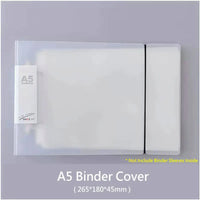 2-Ring Binder A4 Landscape Paper Organizer Document Binder A5 B5 Transparente Binder Mangas Pasta de arquivo de 2 buracos Para documentos