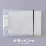 2-Ring Binder A4 Landscape Paper Organizer Document Binder A5 B5 Transparente Binder Mangas Pasta de arquivo de 2 buracos Para documentos