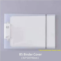 2-Ring Binder A4 Landscape Paper Organizer Document Binder A5 B5 Transparente Binder Mangas Pasta de arquivo de 2 buracos Para documentos