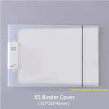 2-Ring Binder A4 Landscape Paper Organizer Document Binder A5 B5 Transparente Binder Mangas Pasta de arquivo de 2 buracos Para documentos