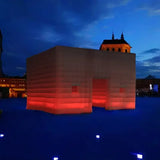 20/26FT LED Inflatable Night Club Tent Large  White Air Cube Tent House with Blower Inflatable Night Club for Party Exhibition