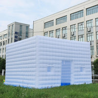 20/26FT LED Inflatable Night Club Tent Large  White Air Cube Tent House with Blower Inflatable Night Club for Party Exhibition