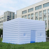 20/26FT LED Inflatable Night Club Tent Large  White Air Cube Tent House with Blower Inflatable Night Club for Party Exhibition